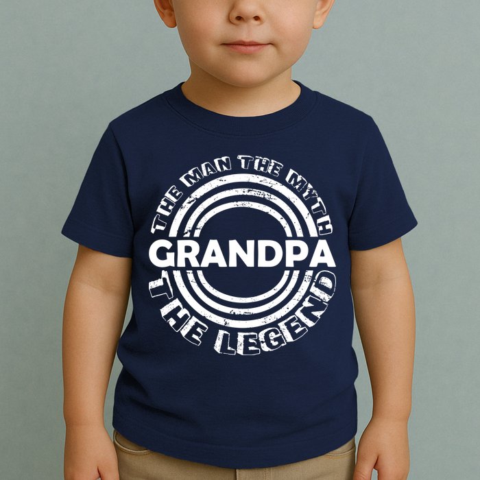 Grandpa The Man Myth The Legend Funny Toddler T-Shirt