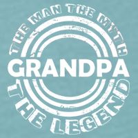 Grandpa The Man Myth The Legend Funny Sueded Cloud Jersey T-Shirt