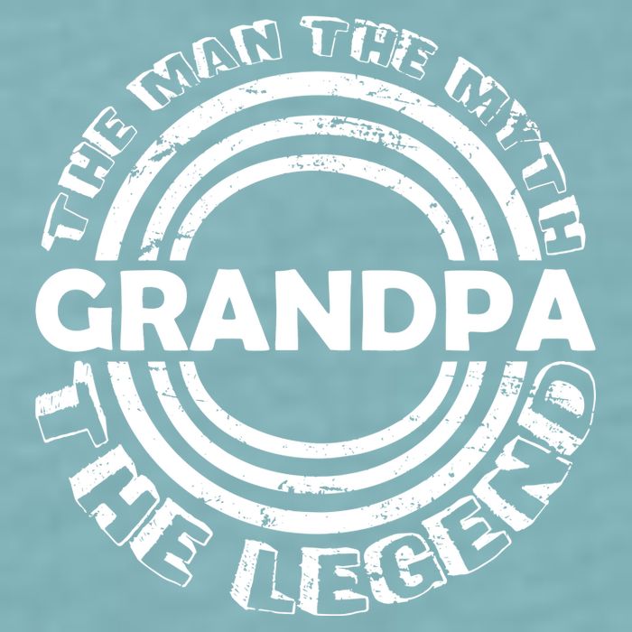 Grandpa The Man Myth The Legend Funny Sueded Cloud Jersey T-Shirt