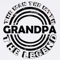 Grandpa The Man Myth The Legend Funny Garment-Dyed Sweatshirt