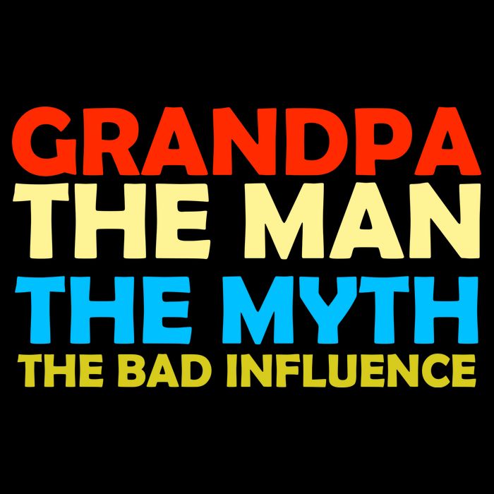 Grandpa The Man The Myth The Bad Influence Backpack
