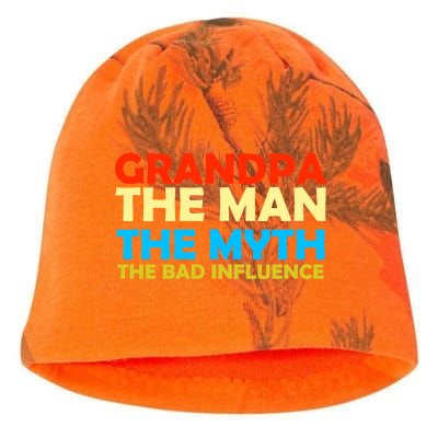 Grandpa The Man The Myth The Bad Influence Kati - Camo Knit Beanie