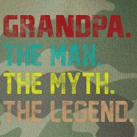 Grandpa The Man The Myth The Legend  Legacy Tie Dye Trucker Hat