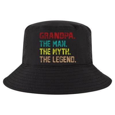 Grandpa The Man The Myth The Legend  Cool Comfort Performance Bucket Hat