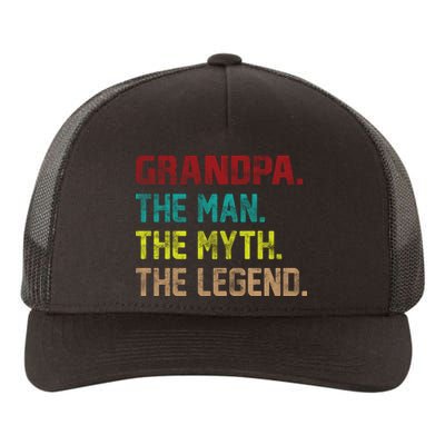 Grandpa The Man The Myth The Legend  Yupoong Adult 5-Panel Trucker Hat