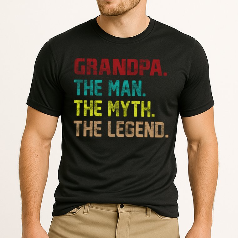 Grandpa The Man The Myth The Legend  Performance Shirt