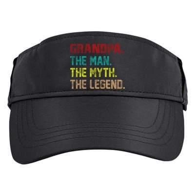 Grandpa The Man The Myth The Legend  Adult Drive Performance Visor