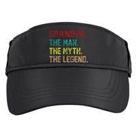 Grandpa The Man The Myth The Legend  Adult Drive Performance Visor