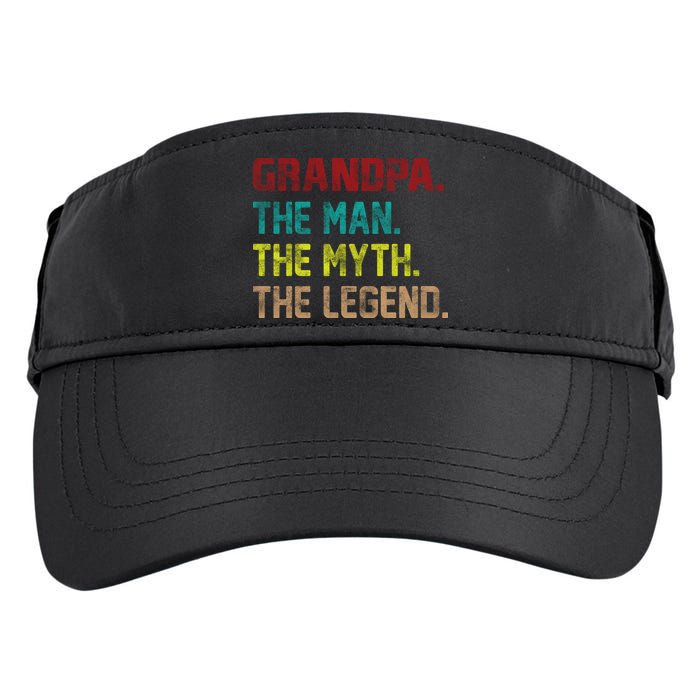 Grandpa The Man The Myth The Legend  Adult Drive Performance Visor