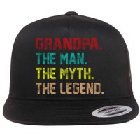 Grandpa The Man The Myth The Legend  Flatbill Hat