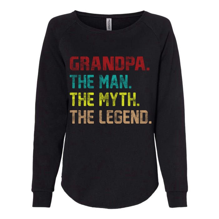 Grandpa The Man The Myth The Legend  Womens California Wash Sweatshirt