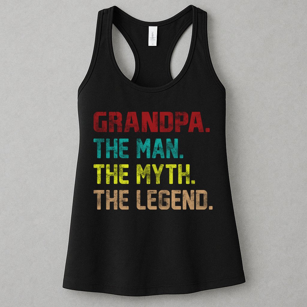 Grandpa The Man The Myth The Legend  Womens Tank Top