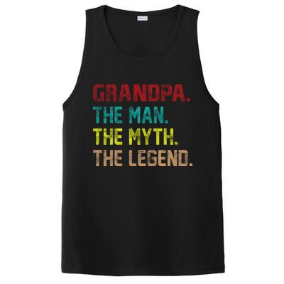 Grandpa The Man The Myth The Legend  PosiCharge Competitor Tank