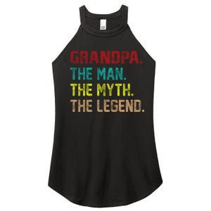 Grandpa The Man The Myth The Legend  Women's Perfect Tri Rocker Tank