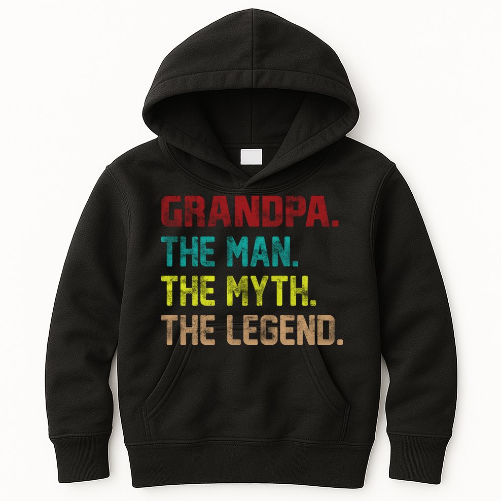 Grandpa The Man The Myth The Legend  Kids Hoodie