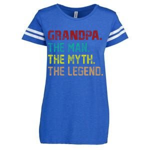 Grandpa The Man The Myth The Legend  Enza Ladies Jersey Football T-Shirt