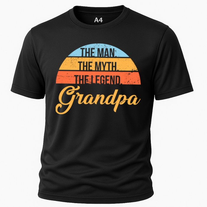 Grandpa The Man The Myth The Legend Saying Performance Shirt