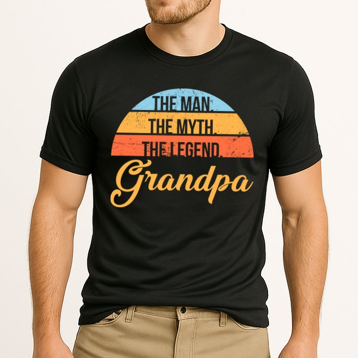 Grandpa The Man The Myth The Legend Saying Performance Shirt