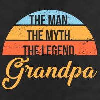 Grandpa The Man The Myth The Legend Saying Golf Towel