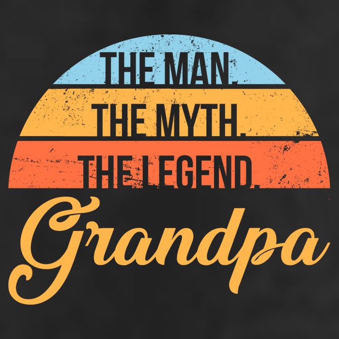 Grandpa The Man The Myth The Legend Saying Golf Towel