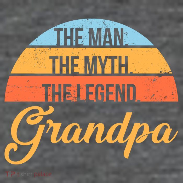 Grandpa The Man The Myth The Legend Saying 7-Panel Snapback Hat