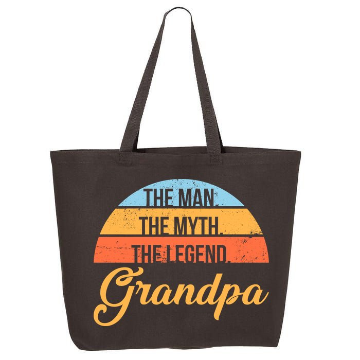 Grandpa The Man The Myth The Legend Saying 25L Jumbo Tote