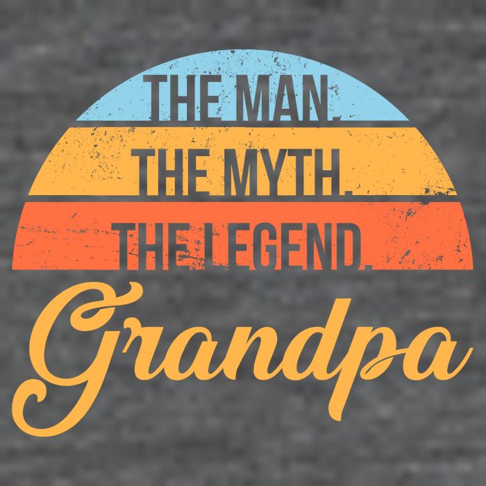 Grandpa The Man The Myth The Legend Saying Wool Snapback Cap