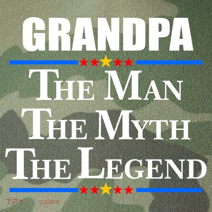 Grandpa The Man The Myth The Legend Stars Legacy Tie Dye Trucker Hat