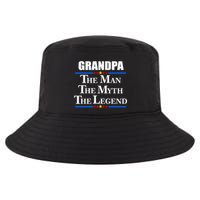 Grandpa The Man The Myth The Legend Stars Cool Comfort Performance Bucket Hat