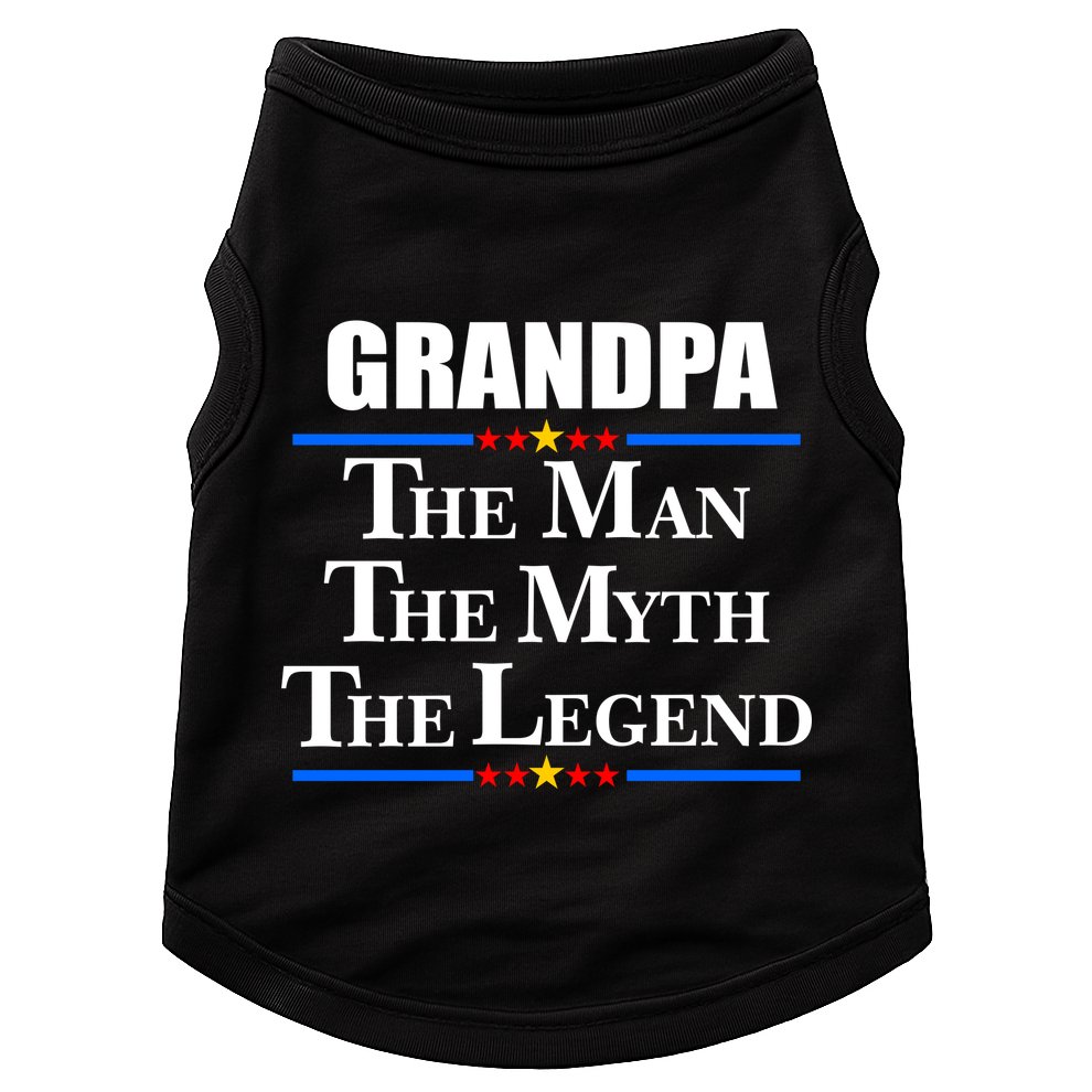 Grandpa The Man The Myth The Legend Stars Doggie Tank
