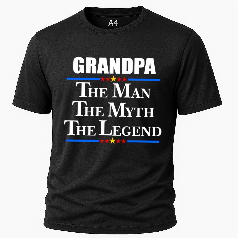 Grandpa The Man The Myth The Legend Stars Performance Shirt