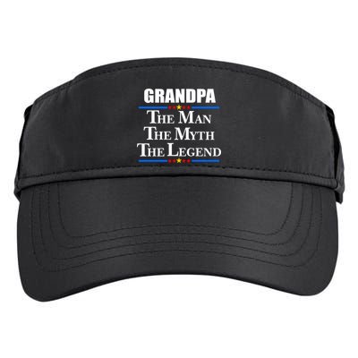 Grandpa The Man The Myth The Legend Stars Adult Drive Performance Visor