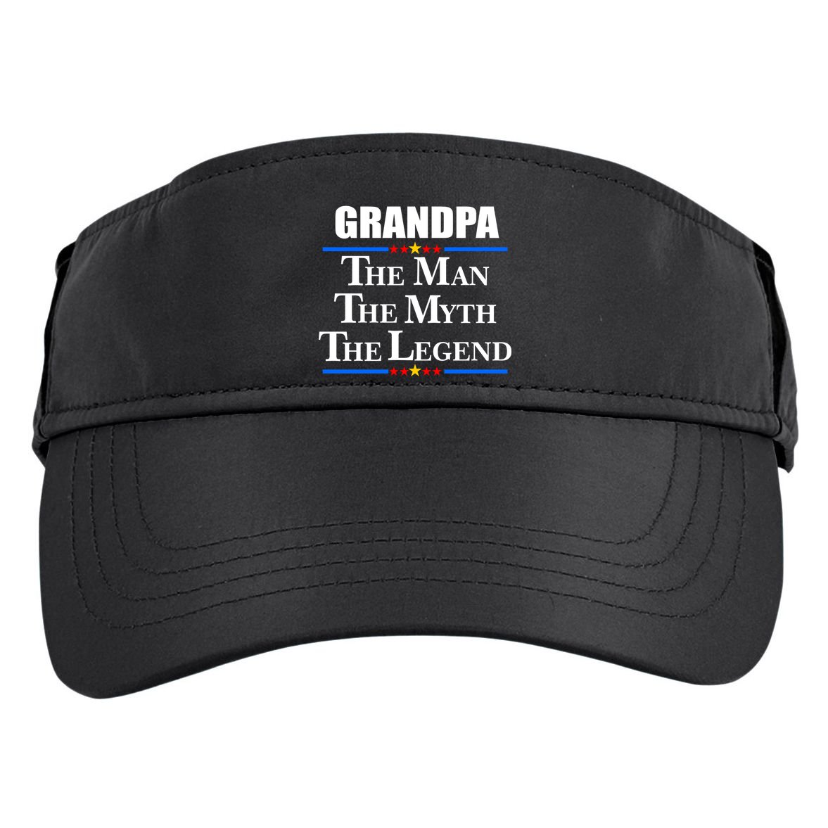Grandpa The Man The Myth The Legend Stars Adult Drive Performance Visor