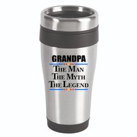 Grandpa The Man The Myth The Legend Stars 16oz Travel Tumbler