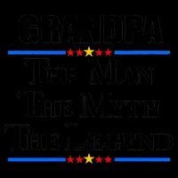 Grandpa The Man The Myth The Legend Stars 16oz Travel Tumbler