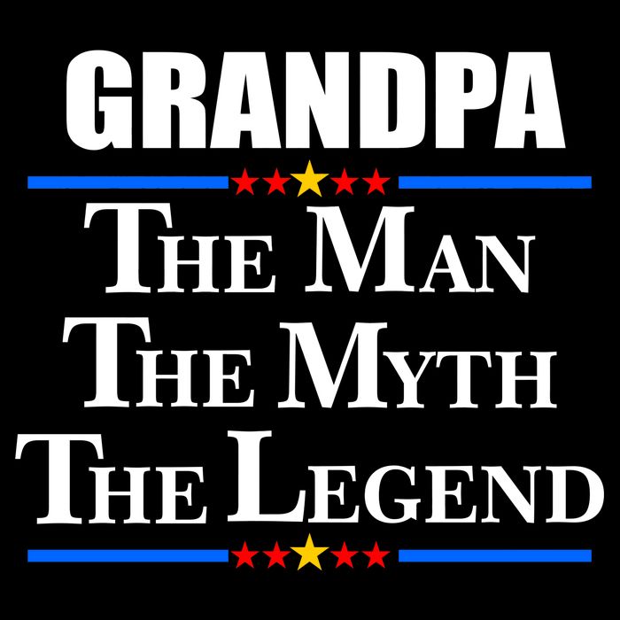 Grandpa The Man The Myth The Legend Stars Poster