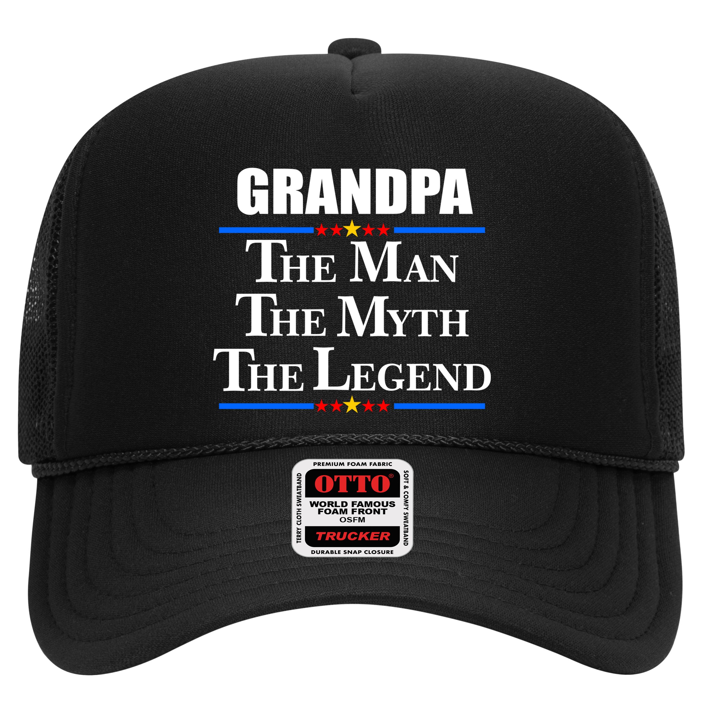 Grandpa The Man The Myth The Legend Stars Hat