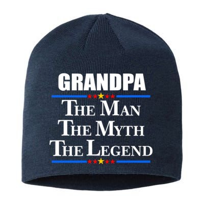 Grandpa The Man The Myth The Legend Stars Sustainable Beanie