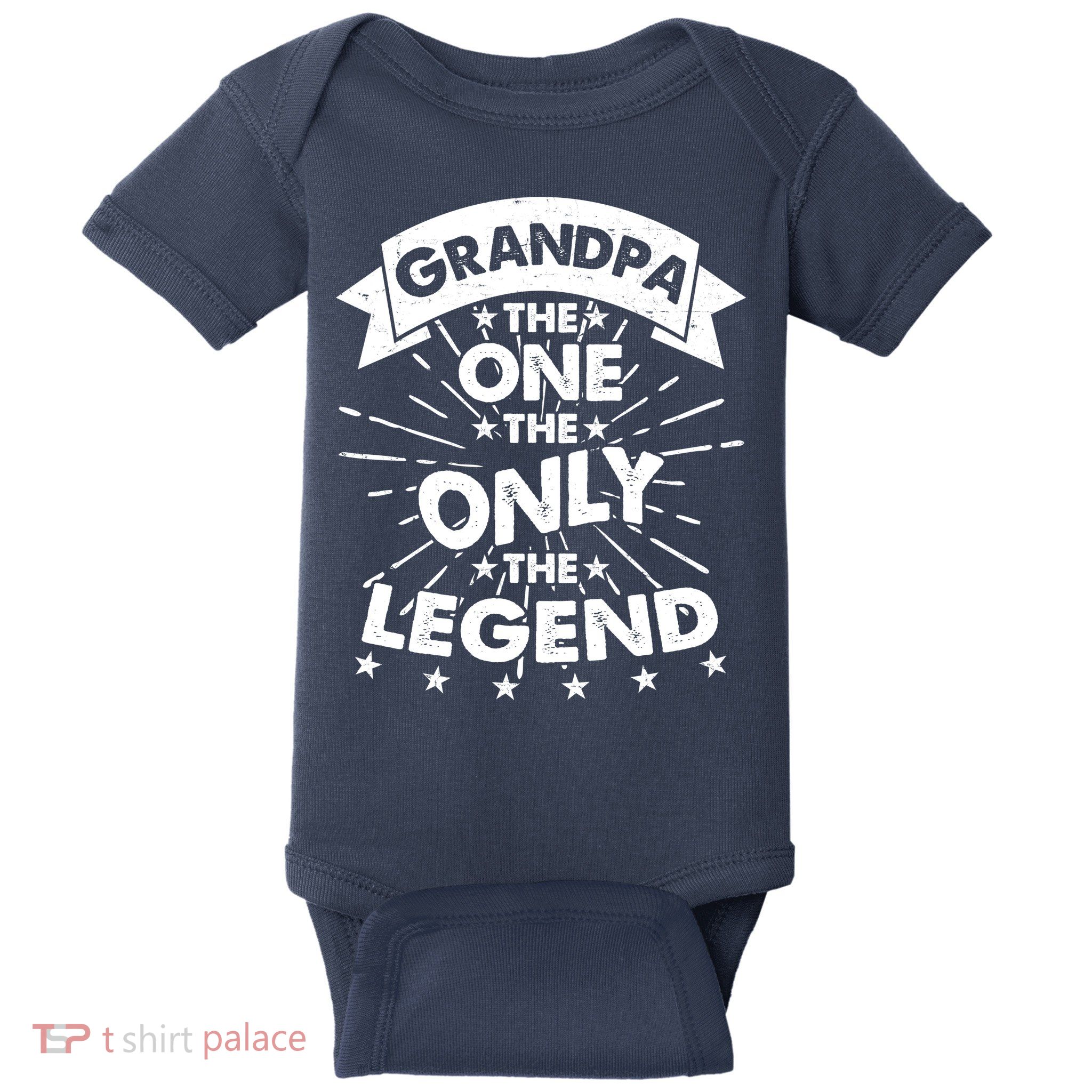 Grandpa The One The Only The Legend Baby Bodysuit