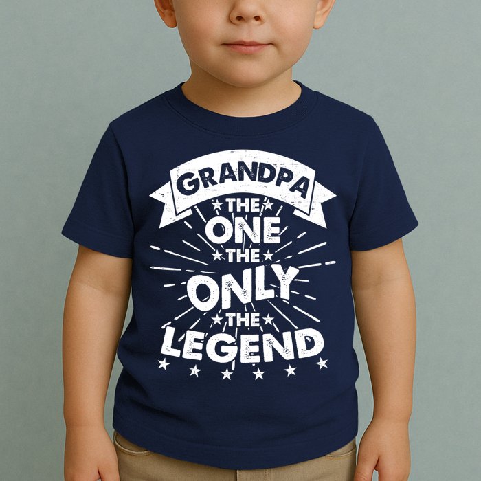 Grandpa The One The Only The Legend Toddler T-Shirt
