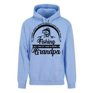 Grandpa There Aren't Many Things I Love More Than Fishing  Unisex Surf Hoodie