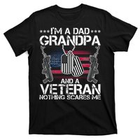 Grandpa Veteran Nothing Scares Me T-Shirt