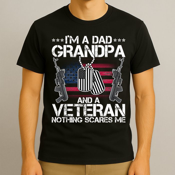 Grandpa Veteran Nothing Scares Me T-Shirt