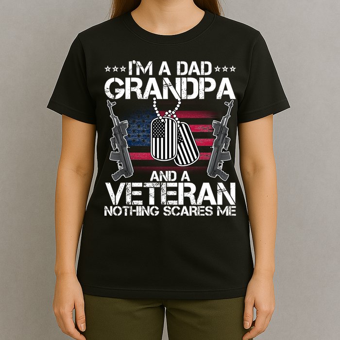Grandpa Veteran Nothing Scares Me T-Shirt