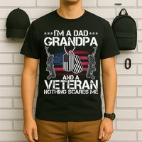 Grandpa Veteran Nothing Scares Me T-Shirt