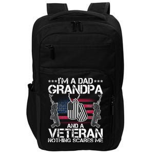 Grandpa Veteran Nothing Scares Me Impact Tech Backpack