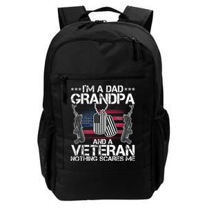 Grandpa Veteran Nothing Scares Me Daily Commute Backpack