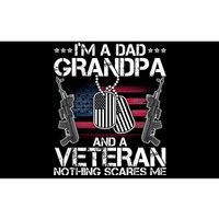 Grandpa Veteran Nothing Scares Me Bumper Sticker