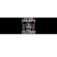 Grandpa Veteran Nothing Scares Me Bumper Sticker