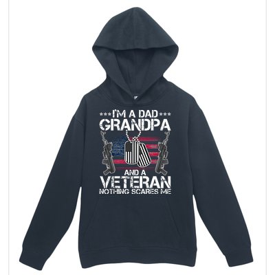 Grandpa Veteran Nothing Scares Me Urban Pullover Hoodie